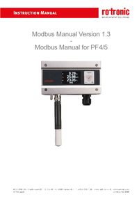 Thumbnail of document Manual - PF4/PF5 Differential Pressure Transmitter
